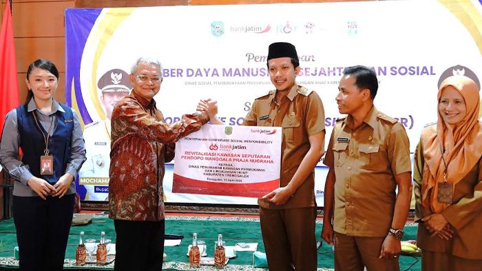 Percantik Kawasan UMKM, Bank Jatim Revitalisasi Seputaran Pendopo Trenggalek