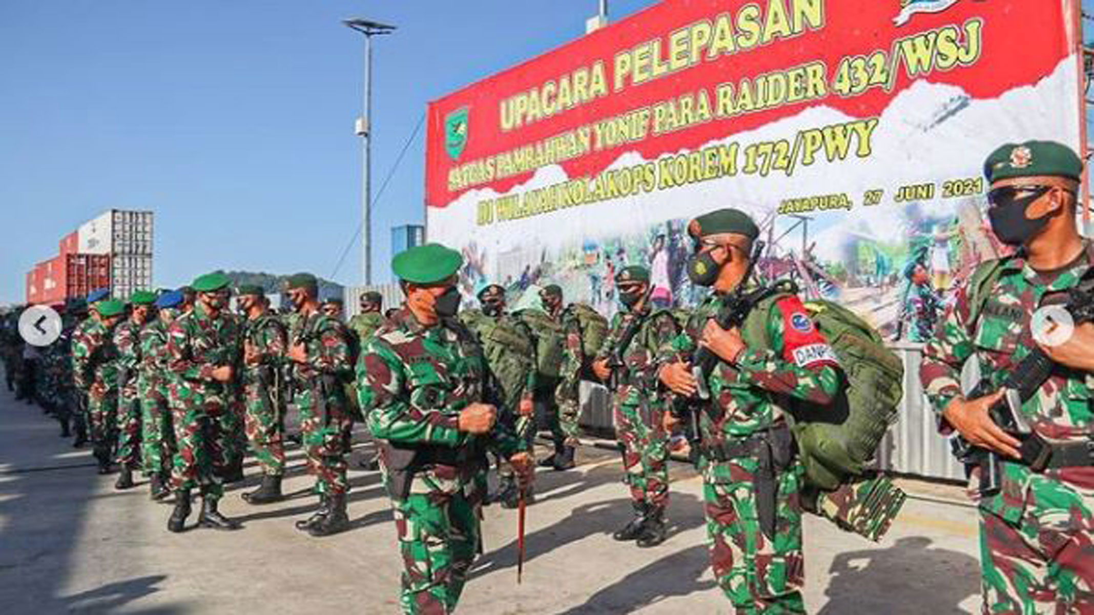 Kehebatan Pasukan Yonif Para Raider 432/WSJ yang Selesai Bertugas Amankan Daerah Rawan KKB Papua