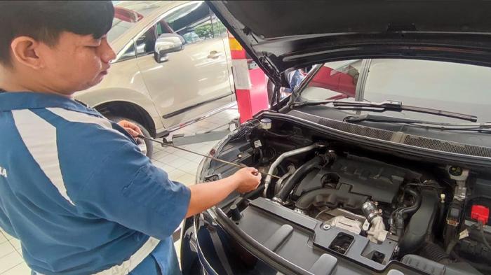 kondisi-pelumas-mesin-menggunakan-dipstick-pada-salah-satu-unit-Peugeot-SUV.jpg