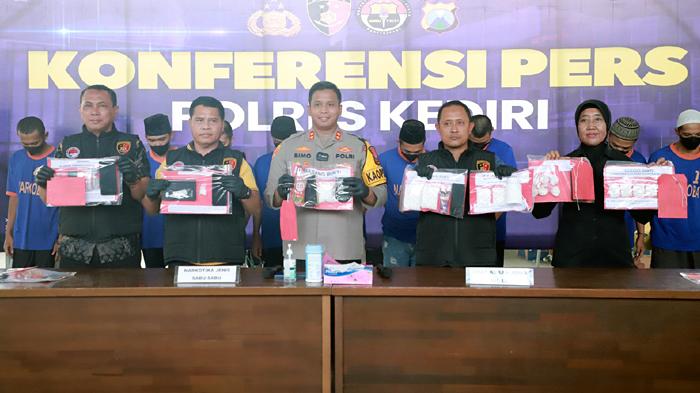 Operasi Tumpas Narkoba Semeru 2024 di Kediri, Polisi Berhasil Bekuk BelasanTersangka