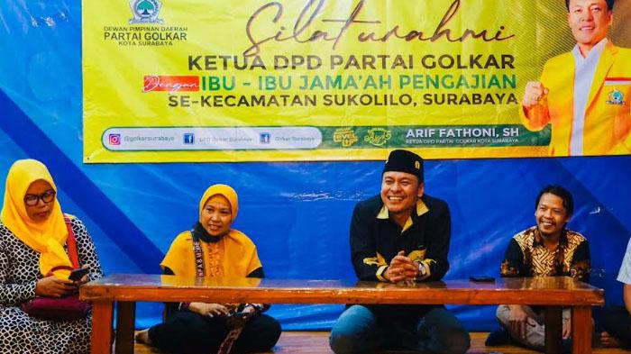 Gelar Pengajian Bareng Ibu-Ibu, Partai Golkar Surabaya Dapat Doa Sukses di Pemilu 2024