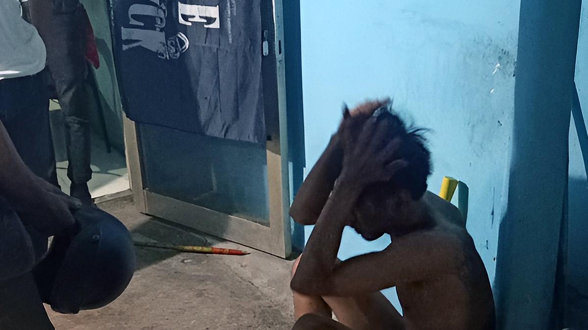 Maling Babak Belur Dihajar Massa Usai Gagal Gasak Motor di Pucang Surabaya