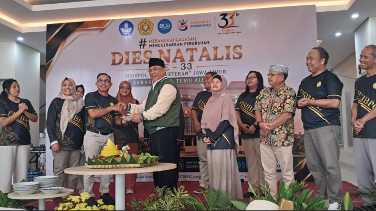 Dies Natalis ke-33 FISIBPOL UPN Veteran Jawa Timur : Dorong Internasionalisasi Akademik - Surya.co.id