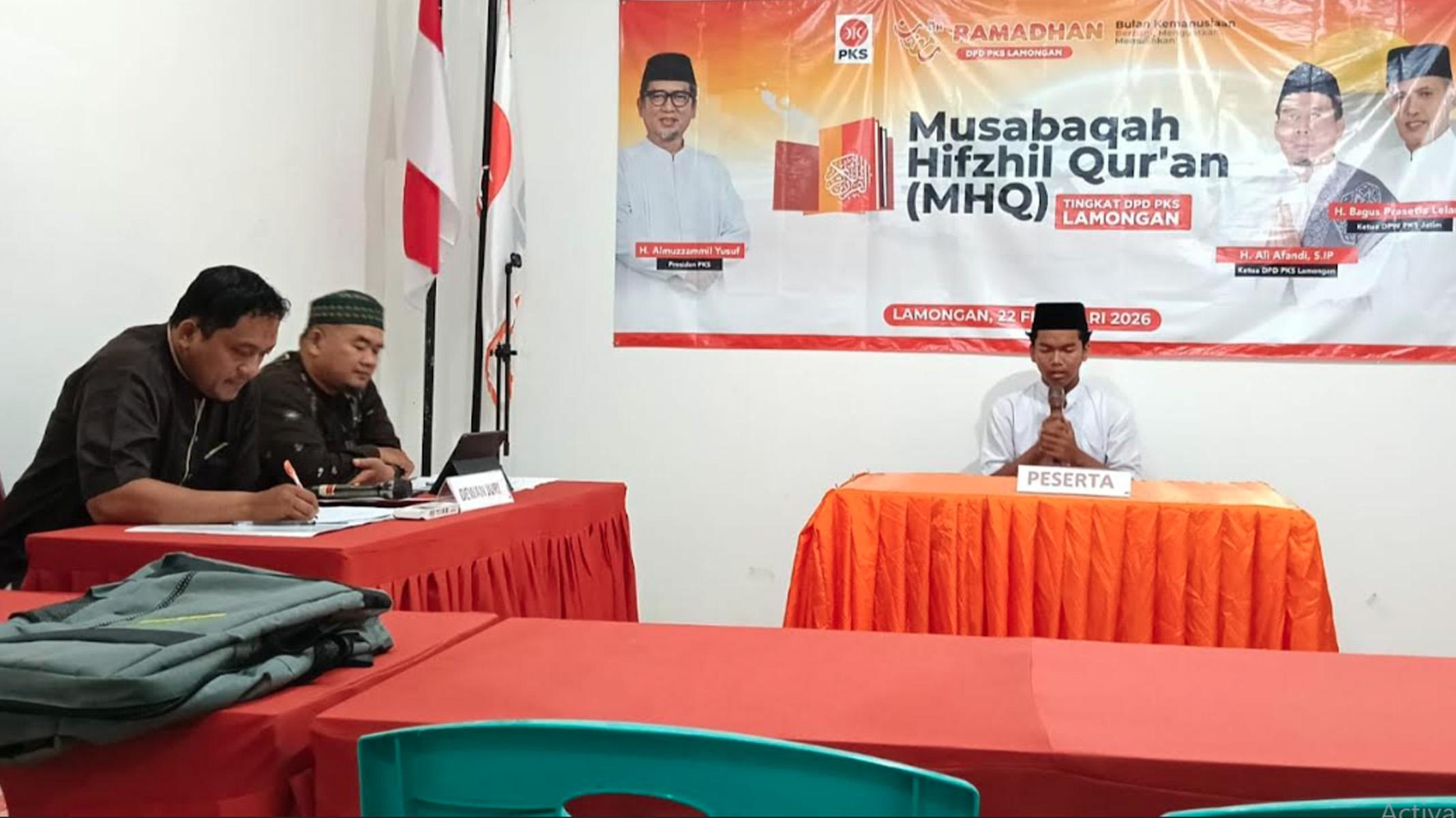 DPD PKS Lamongan Tingkatkan Kualitas Spiritual Kader Lewat Musabaqah Hifzhil Quran,