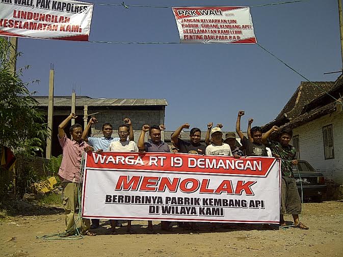 Pabrik Kembang Api Beroperasi di Madiun Ditentang Warga