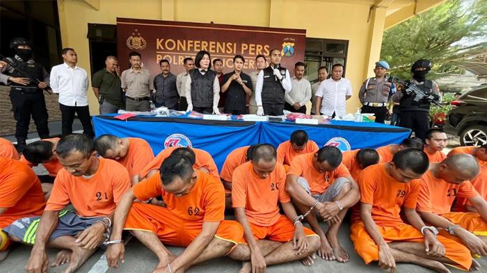 Operasi Tumpas Narkoba Semeru 2024 di Mojokerto, Puluhan Tersangka Berhasil Dibekuk