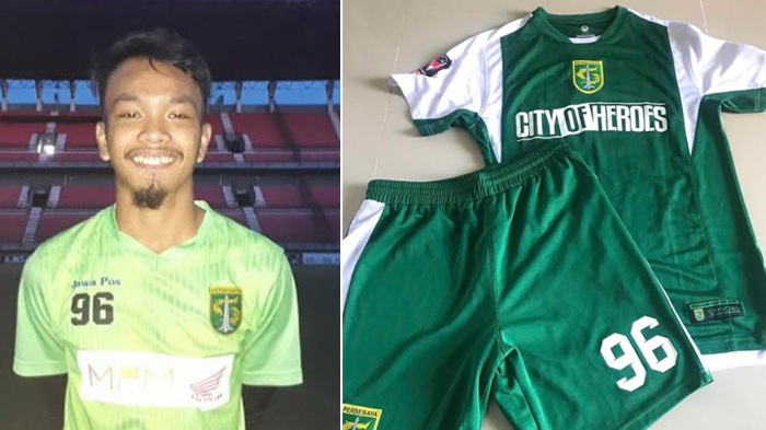 Pemain Persebaya M Hidayat Lelang Jersey yang Dipakai Saat Piala Presiden 2019