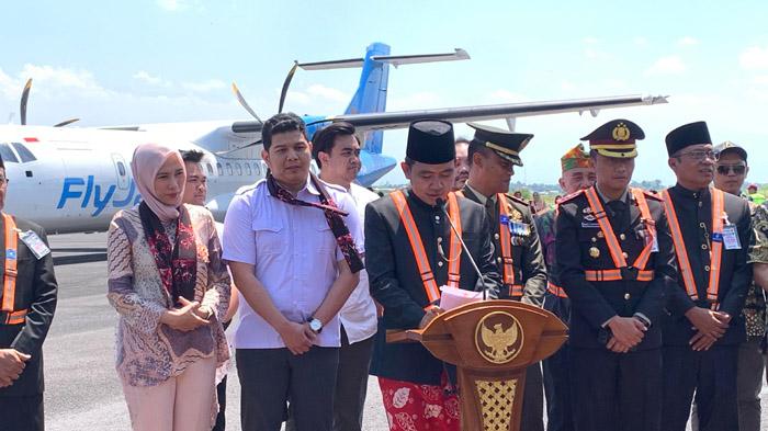 Tautkan Simpul Investasi Jember-Jakarta, Gus Fawait Resmikan Flight Dari Bandara Notohadinegoro