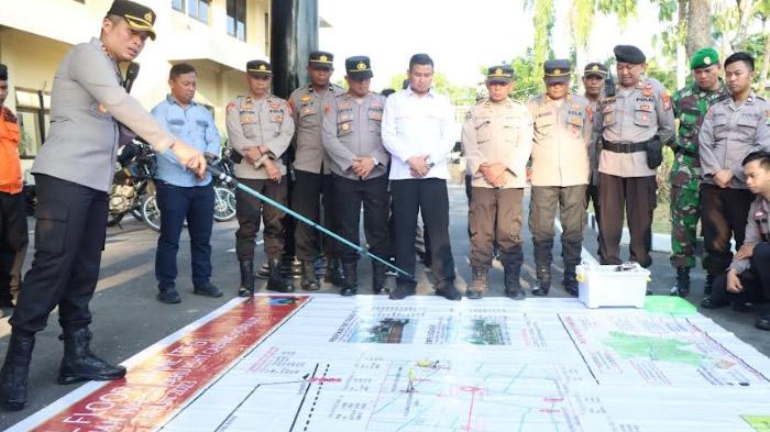 Jaga Kondusifitas Saat Kegiatan Perguruan Silat, Polres Nganjuk Gelar Pengamanan Ketat Dan Berlapis