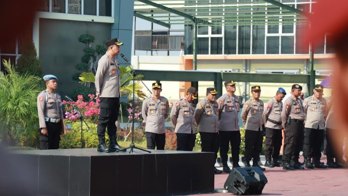 Jajaran Polres Gresik Harus Netral Pada Pemilu, Kapolres Juga Ingatkan Sinergitas Dengan TNI