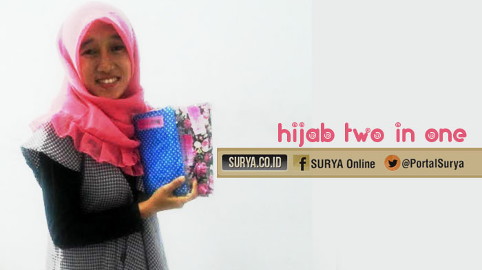 Mahasiswi Unisma Buat Jilbab 'Two In One', Bentuknya Seperti Ini