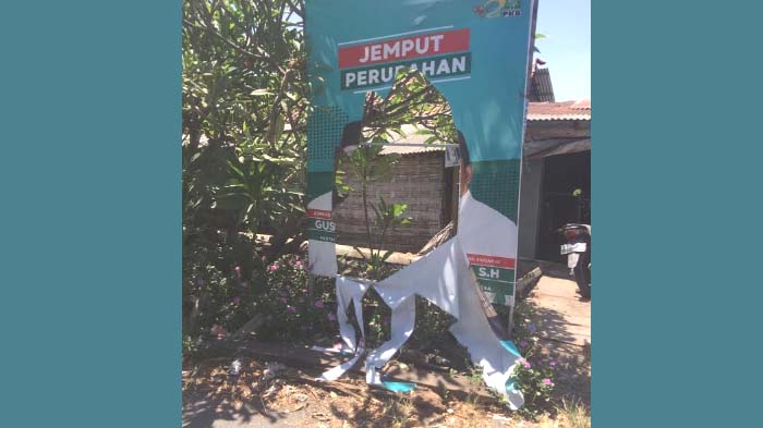 Paslon Gus Muhdlor - Subandi: Merusak Baliho Bukan Perilaku Politik Warga Sidoarjo