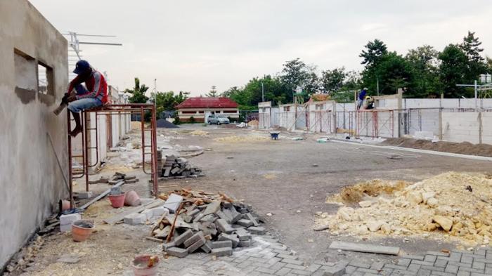 Miliki 240 Kios, Pembangunan Sentra PKL Terbesar di Pamekasan Dikebut, Akhir September Ditempati