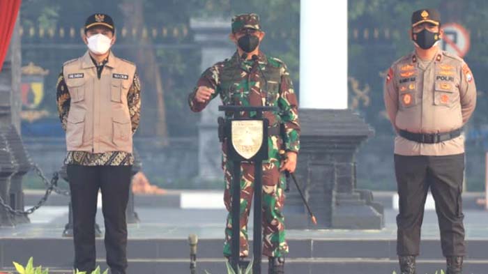 Gelar Apel Kesiapan PPKM Darurat, Pangdam: Jatim Penyumbang Tertinggi Angka Kematian di Indonesia