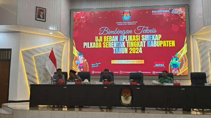 Server Aplikasi Sirekap Ngadat Saat Uji Coba Untuk Pilkada Sidoarjo, KPU Puji Koordinasi PPS dan PPK