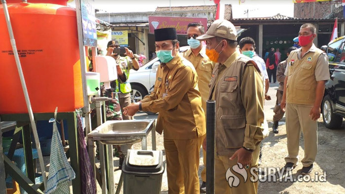 Pastikan Tidak ada Klaster Baru di Gresik, Wabup Mohammad Qosim Sidak Sejumlah Pasar