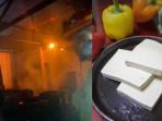 Kebakaran Pabrik Tahu di Tugu Trenggalek, Bermula Karyawan Menggoreng di Atas Tungku Kayu