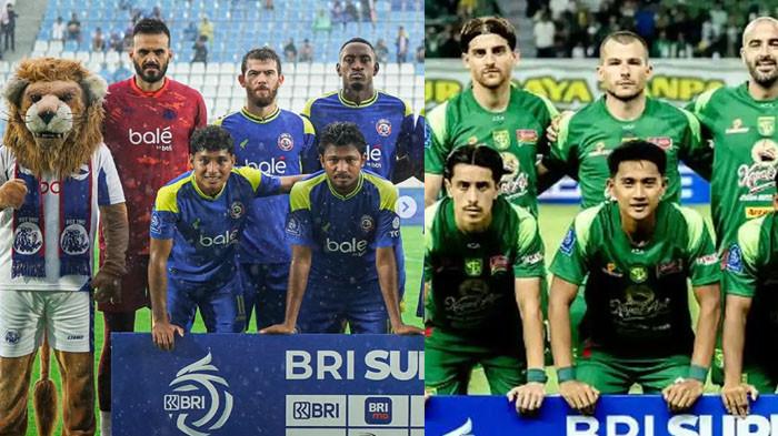 DERBY JATIM - Potret pemain Arema FC (KIRI) dan Persebaya Surabaya (KANAN) yang akan melakoni laga Derby Jatim pada Sabtu (22/11/2025). 