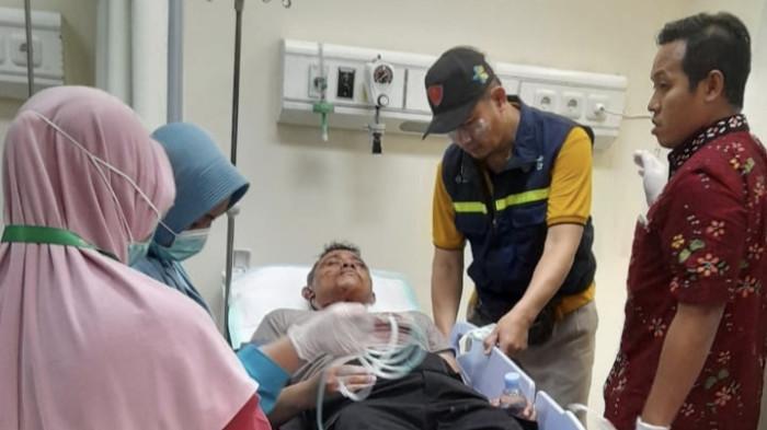   Kapolsek Pati Kota, Iptu Heru Purnomo, menjalani perawatan medis di RSUD RAA Soewondo Pati