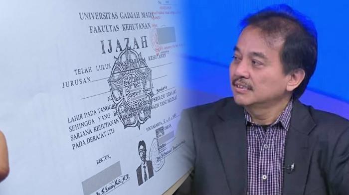 ROY SURYO TERSANGKA - Pakar telematika, Roy Suryo (KANAN) terlapor kasus dugaan pencemaran nama baik Presiden ke-7 RI Joko Widodo (Jokowi) dalam Kompas Petang KompasTV, Sabtu (23/8/2025). Salinan ijazah Jokowi (KIRI) yang diterima Roy Suryo Cs dari PPID KPU RI, Jumat (24/10/2025). Polisi menetapkan delapan orang menjadi tersangka pada Jumat (7/11/2025) termasuk Roy Suryo, Dokter Tifa, Rismon.