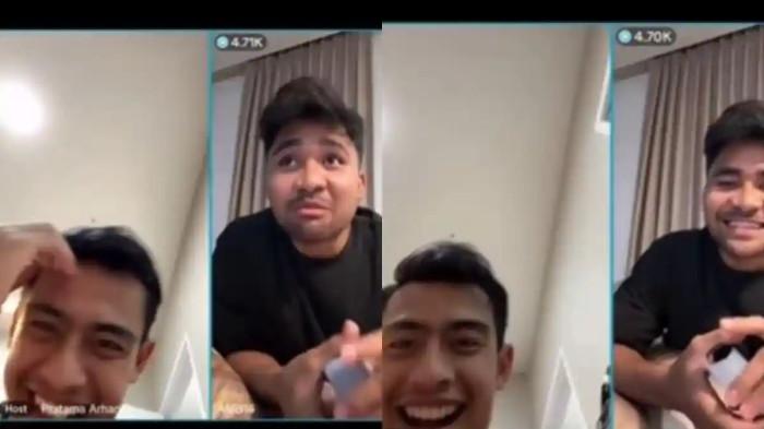 Pratama Arhan live TikTok bersama Asnawi Mangkualam pada Minggu (16/11//2025) dini hari.