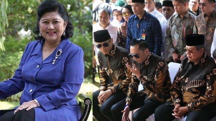 Presiden keenam RI Susilo Bambang Yudhoyono dan keluarga besarnya ziarah ke makam almarhum Ani Yudhoyono di Taman Makam Pahlawan Kalibata, Jakarta Selatan, Rabu (5/6/2019).