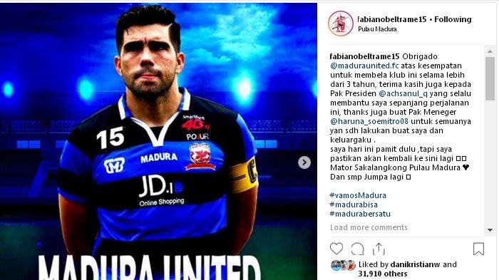 Rumor Fabiano Beltrame ke Persib Bandung Memanas, Presiden Madura United Tebar Ancaman