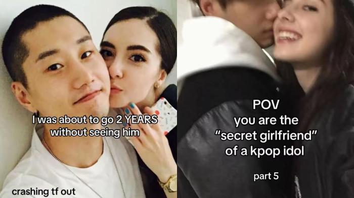  Perasaan pernah jadi pacar rahasia Idol diungkap oleh perempuan yang kini berstatus istri mantan idol Korea, hubungan harus dijalani sembunyi. (Instagram rachelheheh) (Instagram)
 