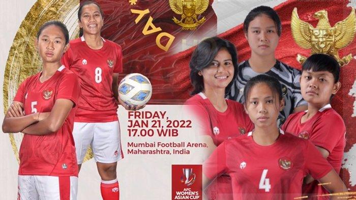 Jadwal Siaran Langsung-LINK Live Streaming Pertandingan Timnas Indonesia Putri Vs Australia Sore Ini