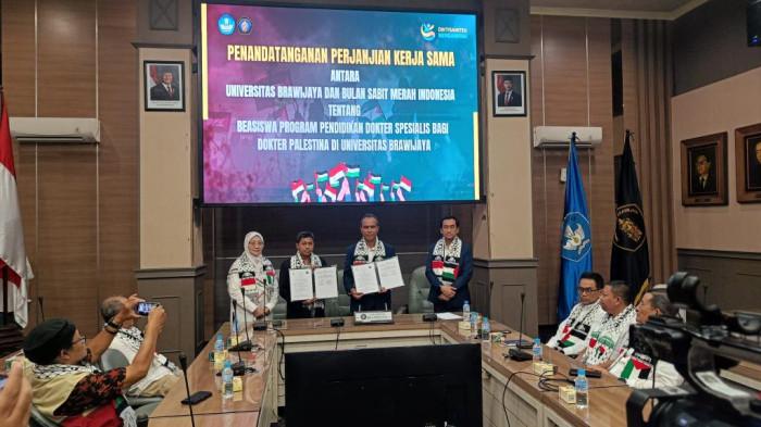 UB Malang Siapkan Beasiswa Pendidikan Dokter Spesialis untuk Dokter Palestina