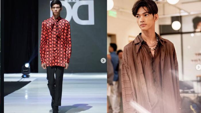 manusia silver, Michael Octavian atau Mike kini memulai karier sebagai model