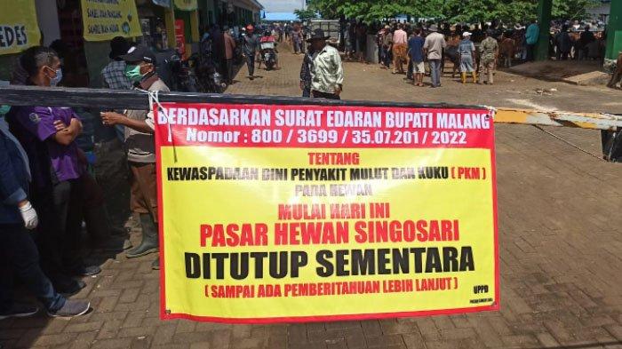 Pemkab Malang Tutup Sementara Pasar Hewan Singosari