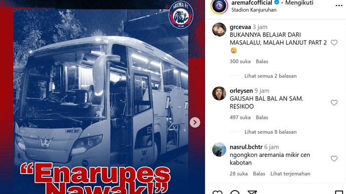 Arema FC Didesak Bubar Usai Ulah Anarkis Aremania, Baru Kembali ke Kanjuruhan Sudah Rusak Bus Persik