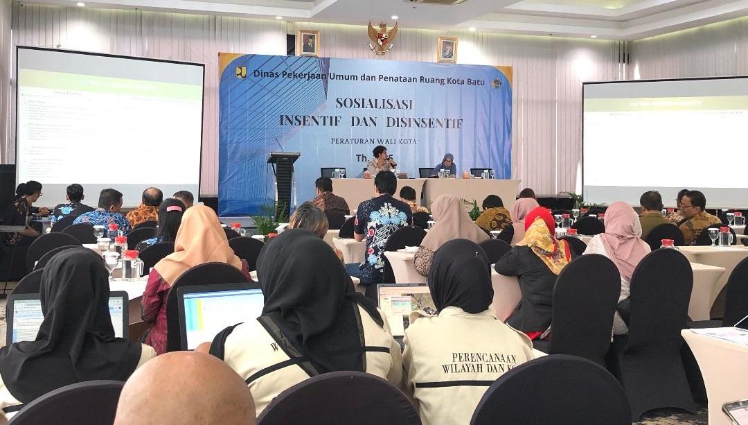 DPUPR Kota Batu Gelar Sosialisasi Terkait Insentif dan Disinsentif Penataan Ruang