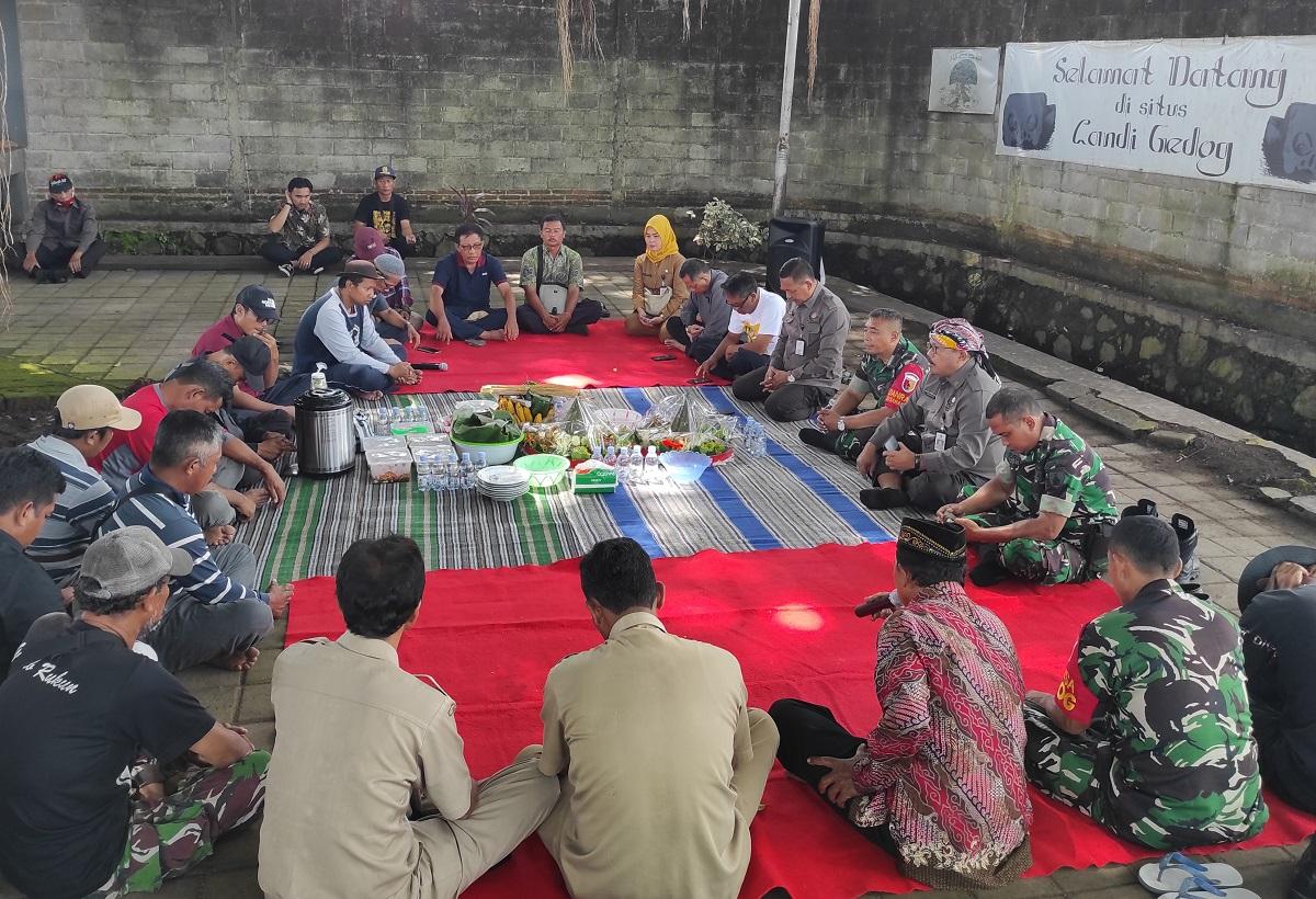 Ekskavasi Situs Candi Gedog Kota Blitar Dilanjutkan, Disbudpar Gelar Selamatan