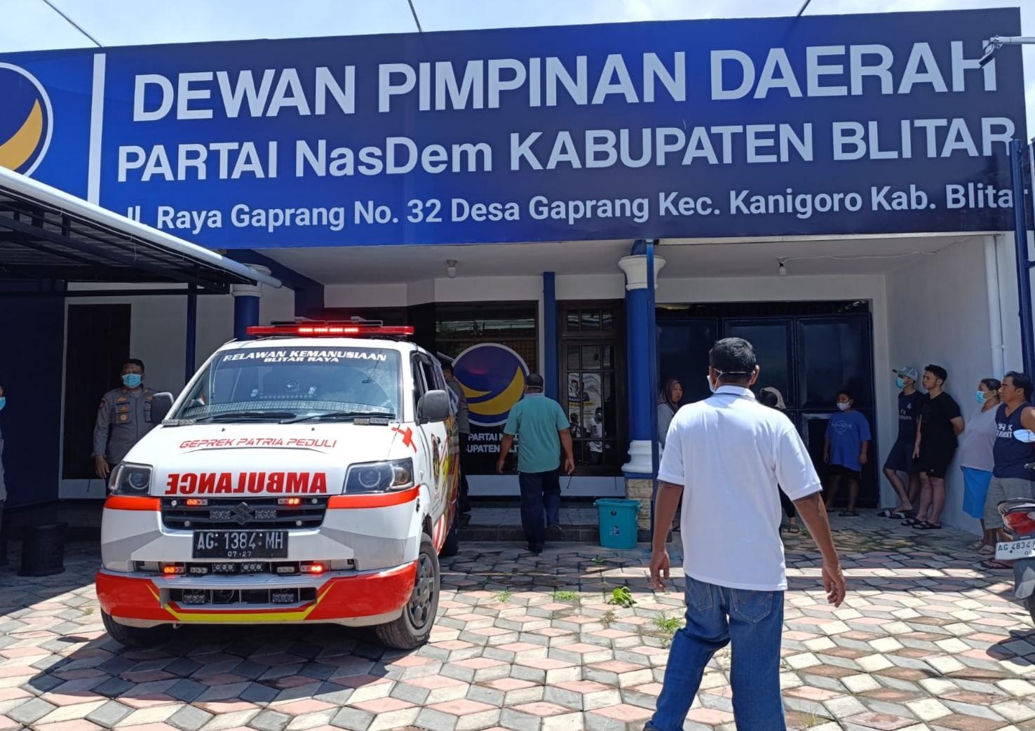 4 Hari Tak Ada Kabar, Heri Sucahyo Ditemukan Meninggal Dunia di Kantor DPD Partai NasDem Blitar