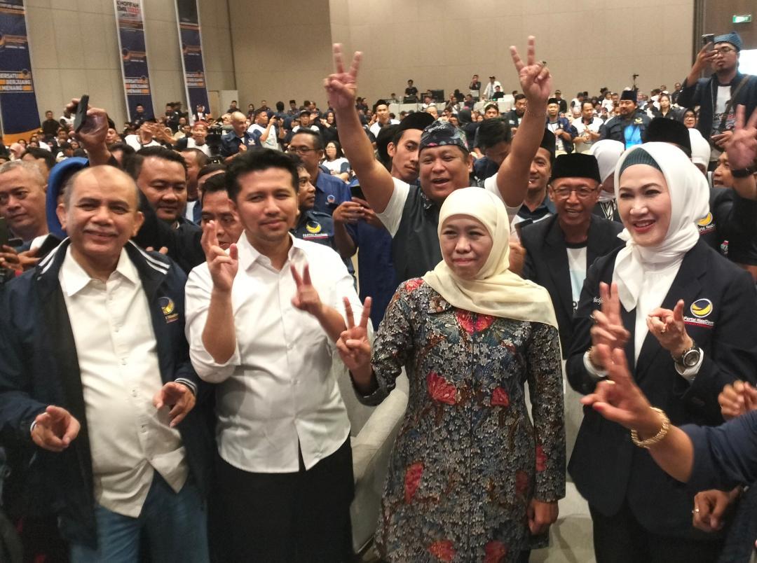 Khofifah dan Emil Punya Permintaan Khusus Kepada Partai Nasdem Terkait Pilgub Jatim 2024