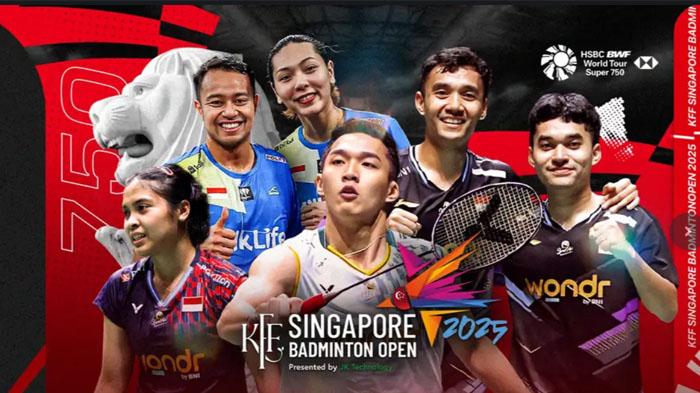 LINK Nonton Perempat Final Singapore Open 2025 Hari Ini: Laga Fajar /Rian Mulai Pukul 11.00 WIB