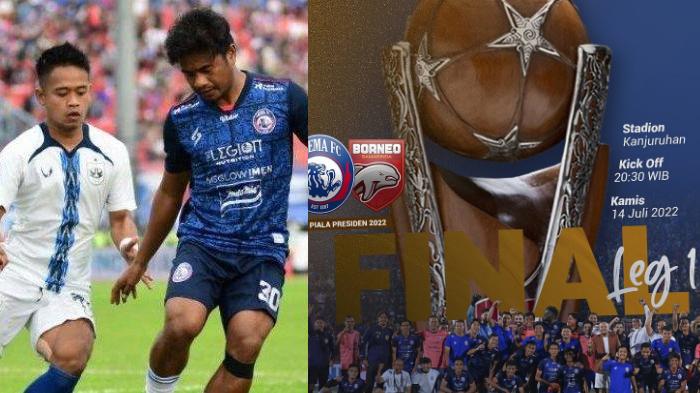 Link Live Streaming Arema FC Vs Borneo FC di Final Piala Presiden 2022, Siap Jamu Aremania