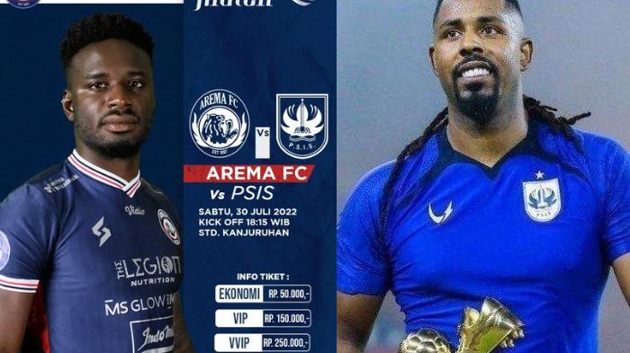 Link Live Streaming Arema FC Vs PSIS Semarang, Kick Off Sabtu 30 Juli 2022 Pukul 18.15 WIB