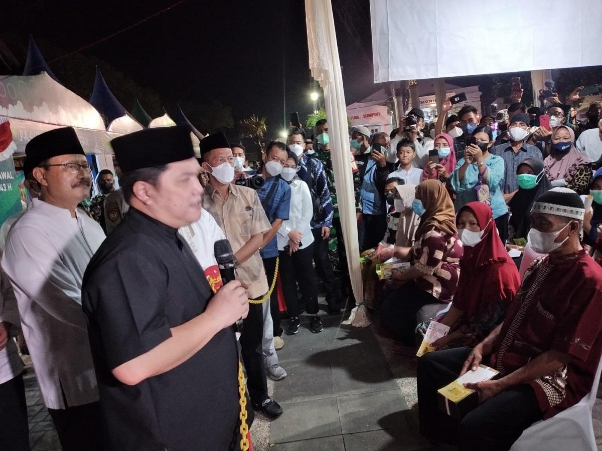 Erick Thohir Buka Pasar Murah BUMN di Pasuruan