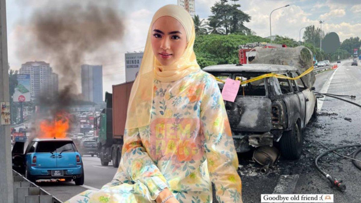 Nasib Malang Mobil Mewah Artis Terbakar Saat Dinaiki, Damkar Temukan Sudah Gosong Dilalap Api