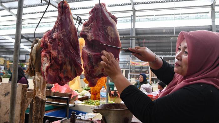 Selepas Lebaran 2024, Harga Daging Sapi di Pasar Madyopuro Kota Malang Terpantau Turun