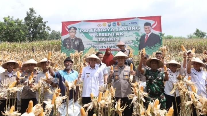 Polres Lamongan Sukses Buka Lahan Tidur untuk Mendukung Program Swasembada Pangan Nasional