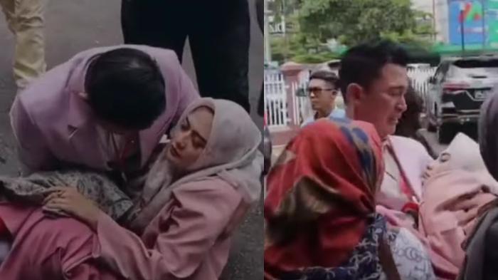 Tangis Presenter Mandala Pecah Gotong Istri Jatuh Pingsan Digugat Hotel Rp 100 Miliar, Sidang Buntu