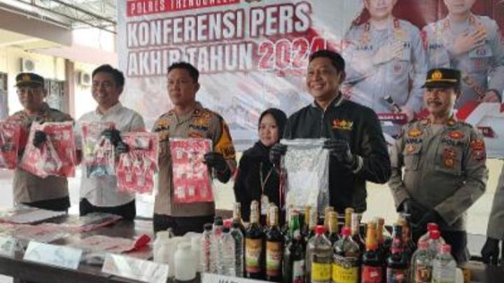 Ungkap Kasus Narkoba Polres Trenggalek Selama Tahun 2024 Naik, Peredaran Sabu-sabu Meningkat