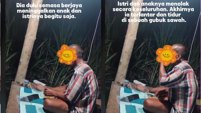 Viral Kakek Ditolak Keluarga Kini Tinggal di Gubuk, Dulu Saat Masih Jaya Tinggalkan Istri dan Anak