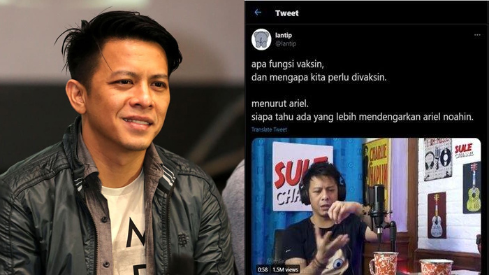 Ariel Noah Mendadak Viral di Twitter Saat Bahas Vaksin Covid-19, Seperti Ini Respon Unik Warganet