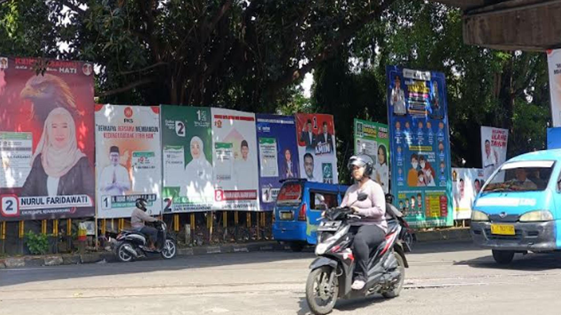 Banyak Caleg yang Langgar Perda, Pemasangan APK di Kota Malang Bikin Jengkel