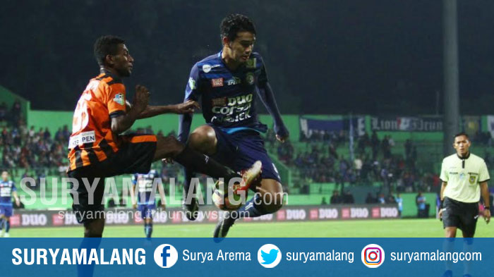Babak Kedua Masih Berlangsung, Ini Skor Sementara Arema FC Vs Perseru Serui